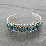 Vintage Tibet-Silber Stein-Armband