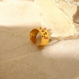 Vintage Gold Zirkonia-Ring