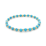 Markantes Türkis-Charm-Armband