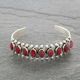 Vintage Tibet-Silber Stein-Armband