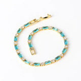 Anmutiges Türkis-Gold-Armband