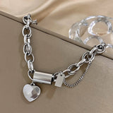 Massives Herz-Armband | Gold