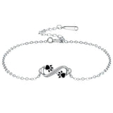 Müheloses Silber-Pfoten-Armband