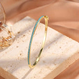 Goldenes Türkis-Stein-Armband