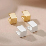 Goldene geometrische eckige Ohrringe