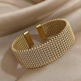 Vintage geflochtenes offenes klassisches Mesh-Armband