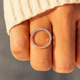 Runder Zirkonia Ring