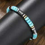 Boho Türkis-Stein-Perlen-Armband