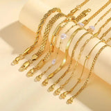 Stapelbares goldenes Perlen-Armband-Set