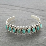 Vintage Tibet-Silber Stein-Armband
