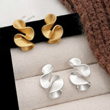 Blüten-Ohrstecker aus Sterlingsilber mit 18K Gold - Haller