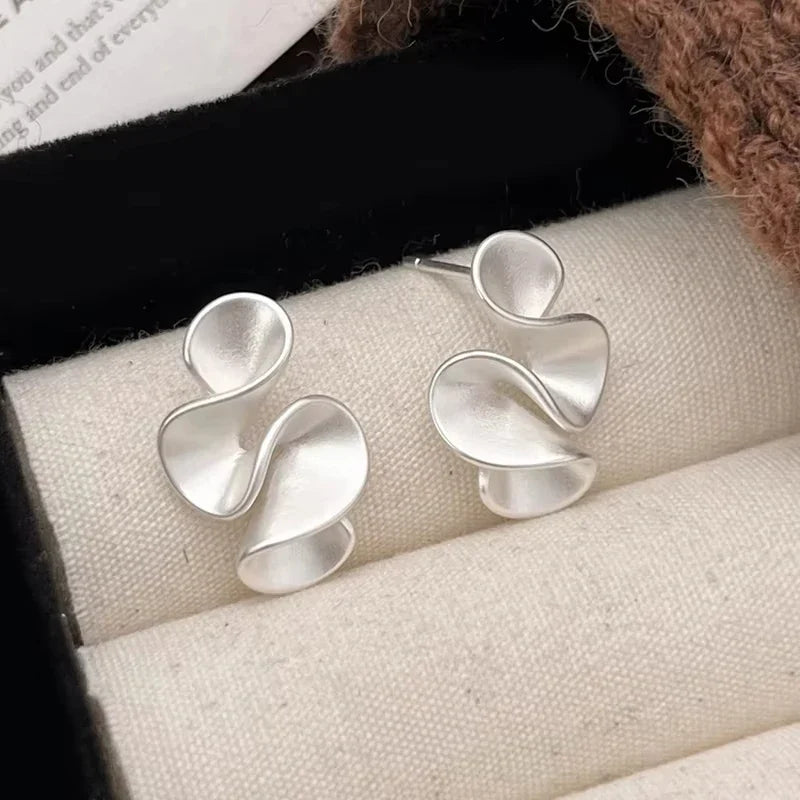 Blüten-Ohrstecker aus Sterlingsilber mit 18K Gold - Haller
