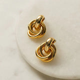 Statement Ineinandergreifende Ohrringe | Gold