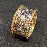 Mika - Vintage Zirkonia-Efeu-Ring