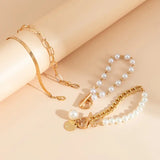 Luxuriöses geschichtetes Perlen-Armband-Set