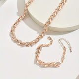 Elegantes Glas-Strass Fischschwanz-Set