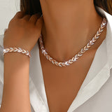 Elegantes Glas-Strass Fischschwanz-Set - Haller