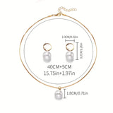 Elegantes anmutiges Perlen-Halsketten-Set