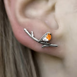 Ohrringe mit Vogel-Motiv - Haller