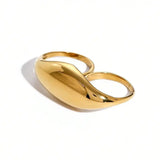 Zeitloser goldener Doppelring