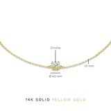 Cléa Moissanit-Stein-Armband | Gold