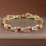 Elegantes Gold-Baguette-Armband