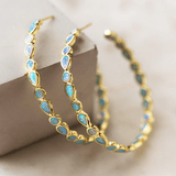 Vintage Ring & Ohrringe mit blauem Opal