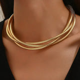 Dreilagige Goldkette - Gold