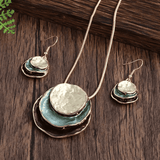 Vintage mehrlagiges Set mit blauem Stein