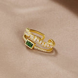 Pine - Mehrlagiger Kristall-Ring