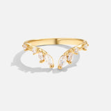 Peace - Kristall-Gold-Ranken-Ring