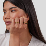 Mary - Smaragdgrüner mehrlagiger Ring