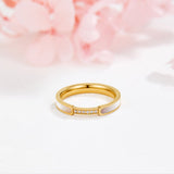 Unity - Ring mit Perle & Kristall