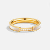 Unity - Ring mit Perle & Kristall