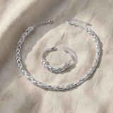 Elegantes Strass-Fischschwanz-Set