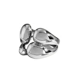 Bicolor Gold Silber Stapelring