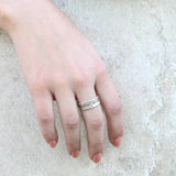 Shine - Vintage mehrlagiger Gold-Silber-Ring