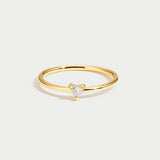 Love - Kristall-Herz-Ring