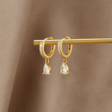Premium Kristall-Gold-Ohrringe