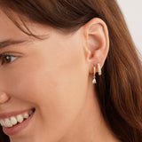 Premium Kristall-Gold-Ohrringe