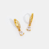 Premium Kristall-Gold-Ohrringe